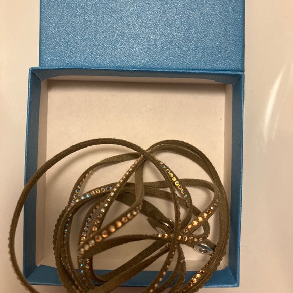 Wrap Around Tan Bracelet by Touchstone Crtystal - Picture 1 of 6